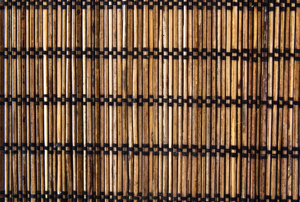 Bamboo wood mat background texture — Stock Photo, Image