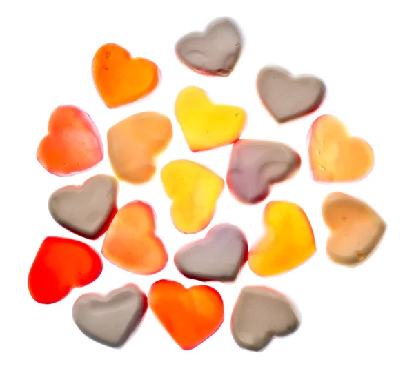 Gummy hearts — Stock Photo, Image