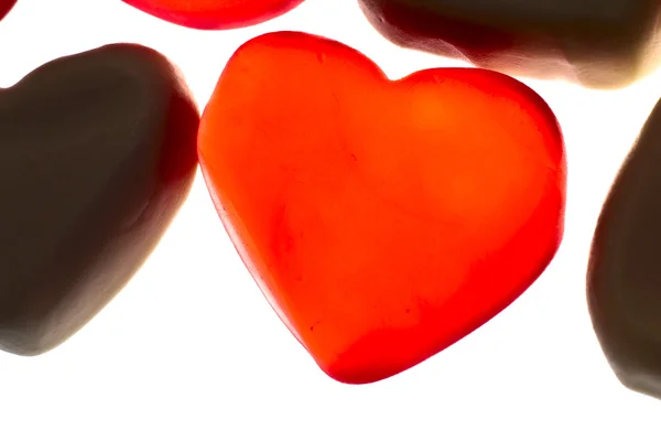 Gummy hearts — Stock Photo, Image