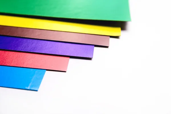 Různé barvy kartonu výseče — Stock fotografie