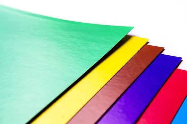 Διάφορα χρώματα χαρτόνι φέτες — Φωτογραφία Αρχείου