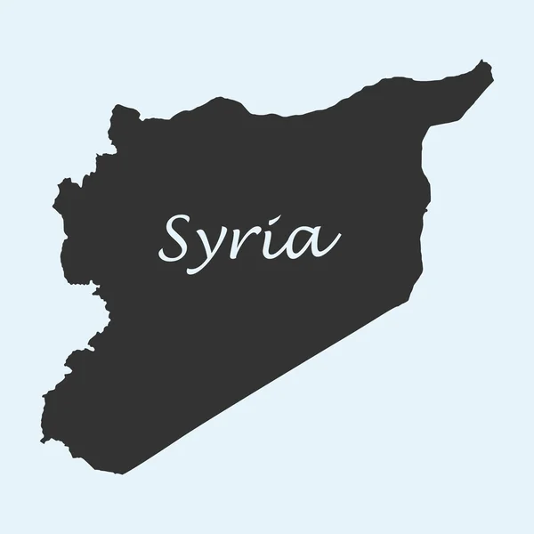 시리아의 지도 — 스톡 벡터