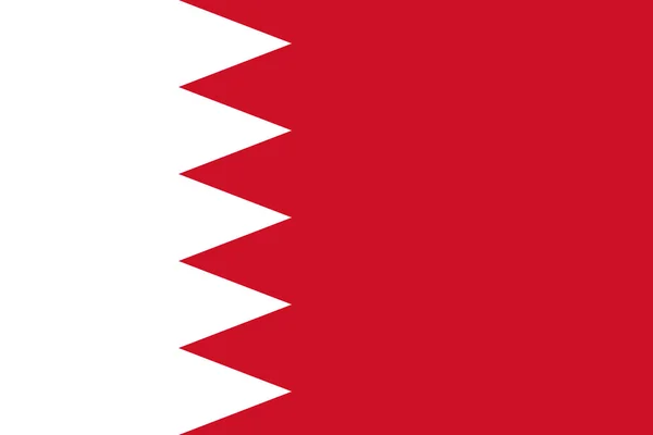 Bandera de Bahrain — Vector de stock