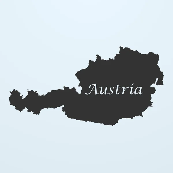 Mapa Rakouska — Stockový vektor