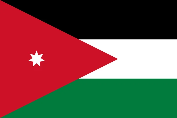 Flaga Jordanii — Wektor stockowy