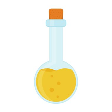 Kimyasal, biyolojik bilim laboratuvar cihazları - test tüpleri ve şişeler simgeler