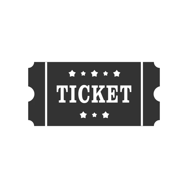 Icono del cine Ticket. Signo de entrada, símbolo — Vector de stock