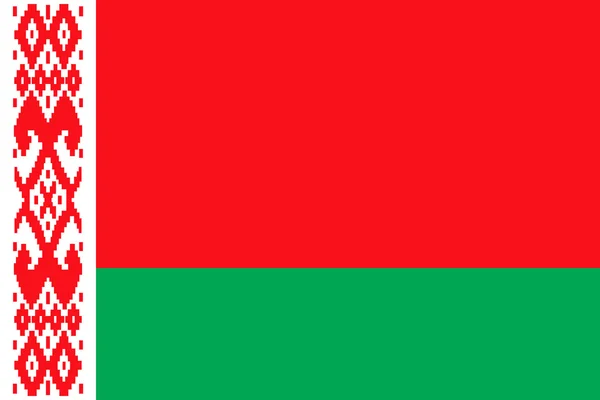 Vlajka Běloruska. Vektorové ilustrace — Stockový vektor