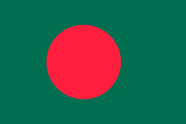 Vlag van bangladesh. vectorillustratie — Stockvector