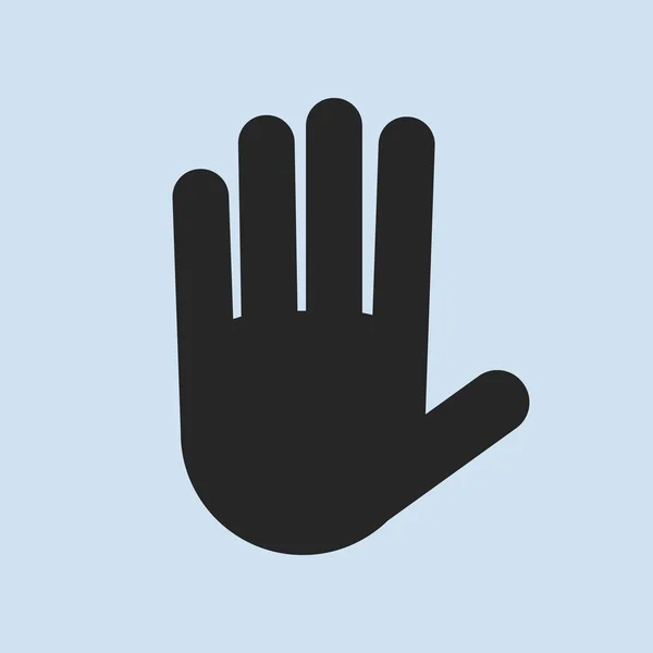 Stop hand Icon. Vector illustration — Stock Vector