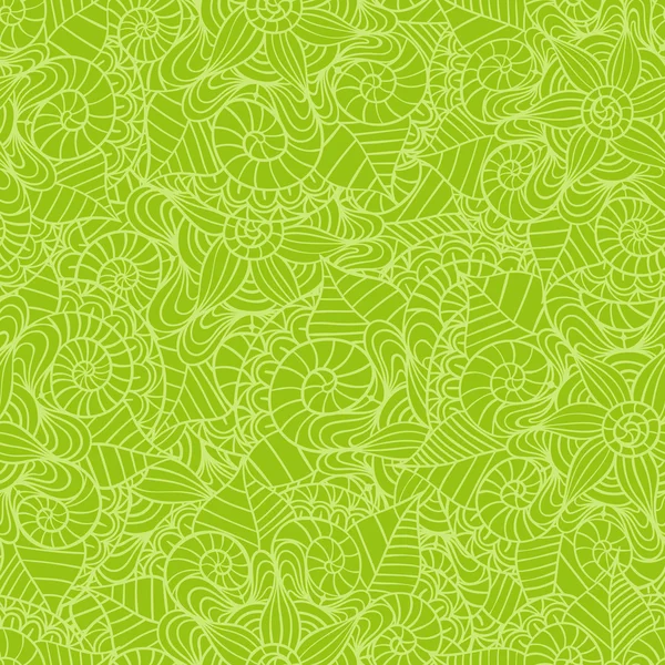 Handgezeichnete nahtlose Mandala Blumen Muster — Stockvektor