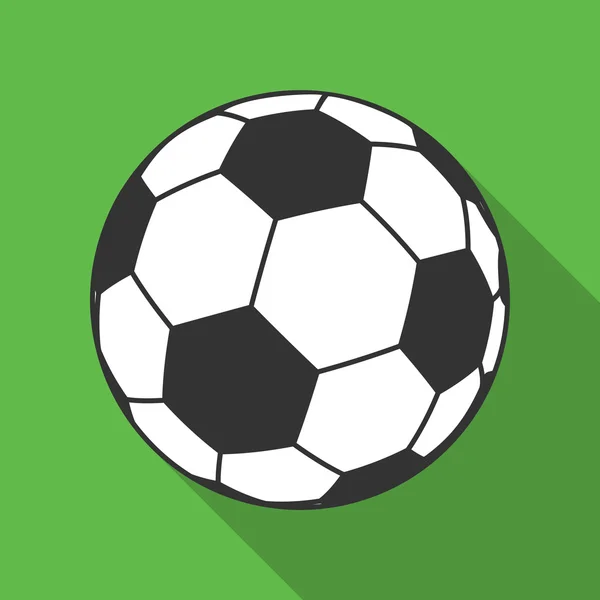 Icon of Ball for european football. Soccer symbol, sign — Stock Vector