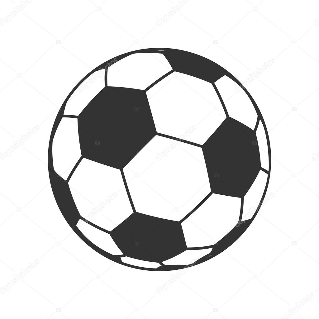Symbol der Ball für den europäischen Fußball. Fußball ...