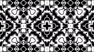 Soyut akışkan pürüzsüz fraktal dalgalar arka planı. Sıvı, akışkan, dikişsiz döngü animasyonu