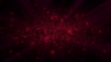 Hareket eden ışınlar ve ışınlarla yanıp sönen parçacıkların dinamik animasyonu. Kusursuz döngü arkaplanı