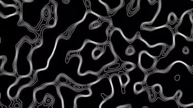 Kusursuz döngü fraktal çizgiler arka plan. Soyut arkaplan gibi topografik harita