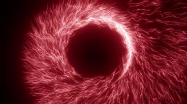 Parlak, parlayan parçacıklar daireler çiziyor. Hareket arkaplanlı havai fişekler