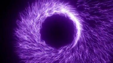 Parlak, parlayan parçacıklar daireler çiziyor. Hareket arkaplanlı havai fişekler