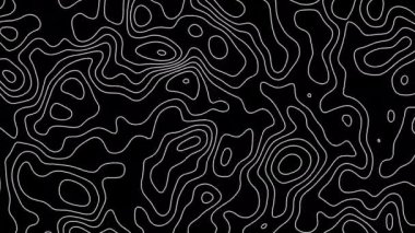 Kusursuz döngü fraktal çizgiler arka plan. Soyut arkaplan gibi topografik harita