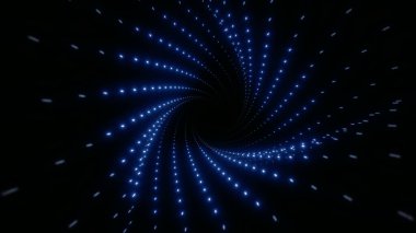 Soyut Plexus tünelinden geç. Noktalar ve çizgiler bağlantılı