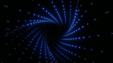 Soyut Plexus tünelinden geç. Noktalar ve çizgiler bağlantılı