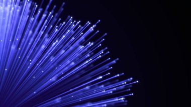 Optik fiber kılıf soyut arka plan. Parlak Optik kablo demeti