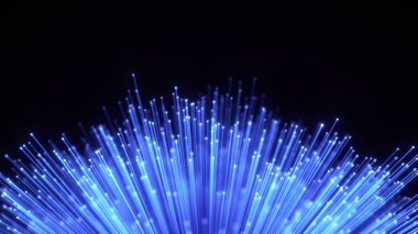 Optik fiber kılıf soyut arka plan. Parlak Optik kablo demeti