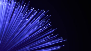 Optik fiber kılıf soyut arka plan. Parlak Optik kablo demeti