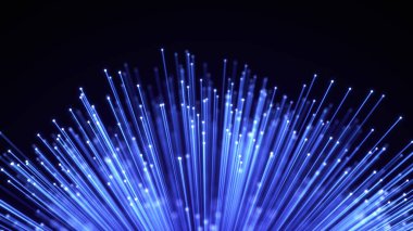 Optik fiber kılıf soyut arka plan. Parlak Optik kablo demeti