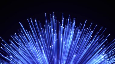 Optik fiber kılıf soyut arka plan. Parlak Optik kablo demeti