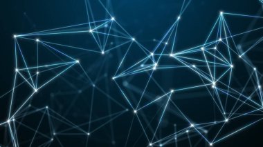 Noktalardan ve çizgilerden soyut teknoloji geçmişi. Pleksus uzayı geometrik arkaplan