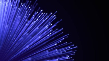Optik fiber kılıf soyut arka plan. Parlak Optik kablo demeti