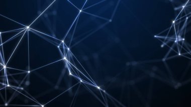 Noktalardan ve çizgilerden soyut teknoloji geçmişi. Pleksus uzayı geometrik arkaplan