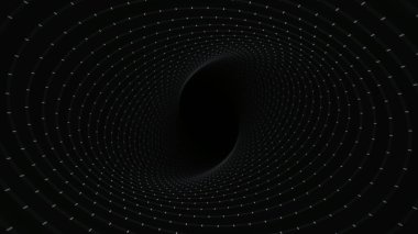 Soyut Plexus tüneli. Noktalar ve çizgiler bağlantılı.