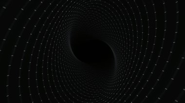 Soyut Plexus tüneli. Noktalar ve çizgiler bağlantılı.