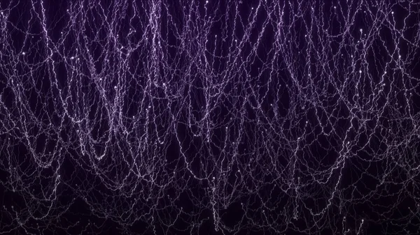 Flytande Abstrakt Glans Glödande Partiklar Med Spår Spindelnät — Stockfoto