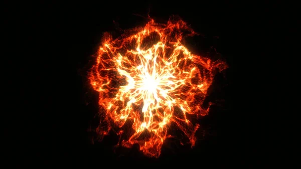 Explosão Plasma Brilhante Abstrato Energia Explosão Onda Chama — Fotografia de Stock