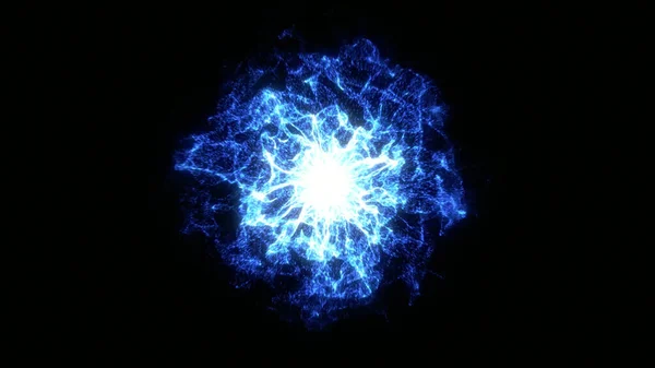 Explosión Plasma Resplandeciente Abstracto Energía Explosión Llama Onda — Foto de Stock
