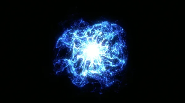 アブストラクト輝くプラズマバースト エネルギー爆発炎の波 — ストック写真