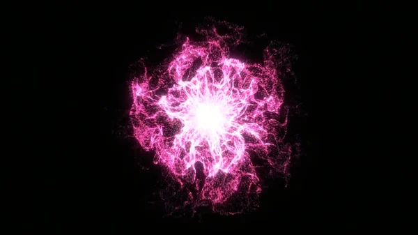 Explosión Plasma Resplandeciente Abstracto Energía Explosión Llama Onda — Foto de Stock