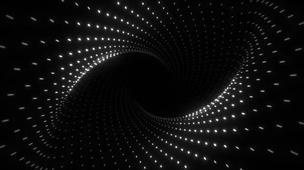 Abstract Plexus Tunnel Dots Lines Connection — Stock Photo, Image