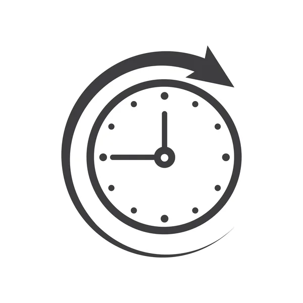 Ícone de símbolo, sinal Aberto 24 horas por dia — Vetor de Stock