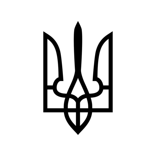 乌克兰国徽 — 图库矢量图片