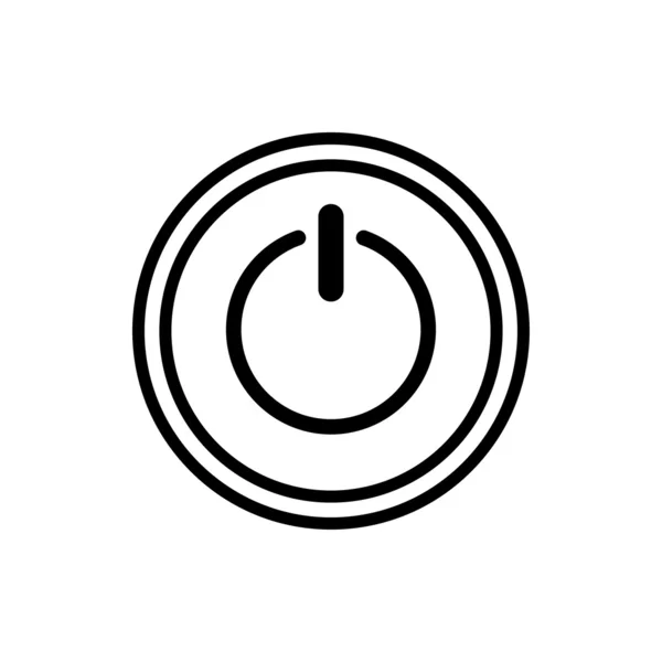 Icon of power button — Stockvector