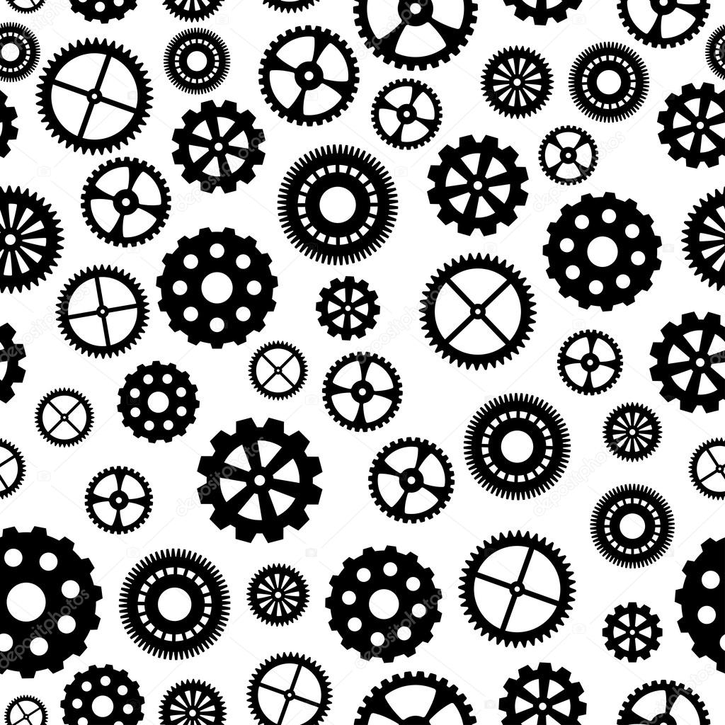 Seamless pattern with Gears