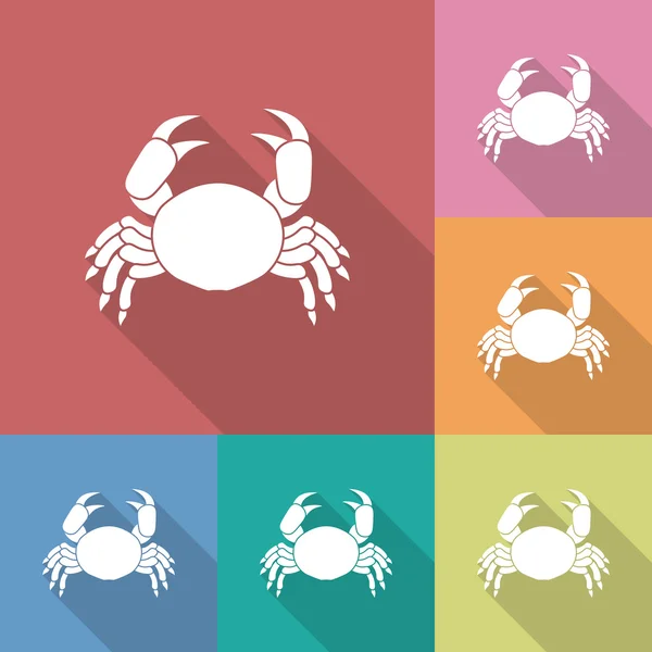 Icon of crab — Stock Vector