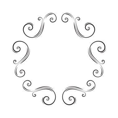 Dekoratif süslü çerçeve, sınır
