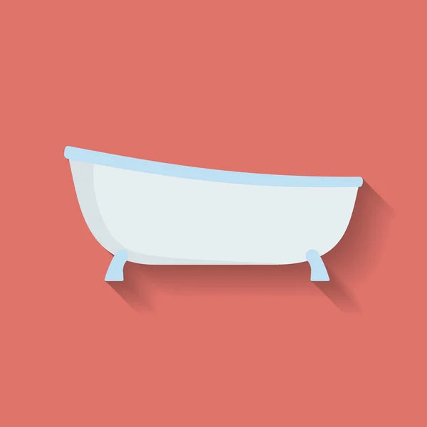 Bath ikonu. Düz biçim — Stok Vektör