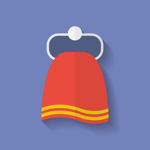 Icon of Towel. Flat style — Stock Vector