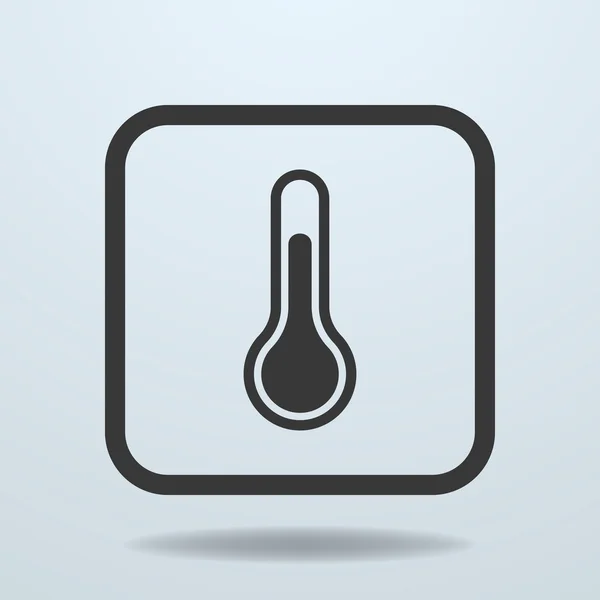 Pictogram van de temperatuur, thermometer teken, symbool — Stockvector